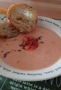 トマトとお豆腐のポタージュスープ