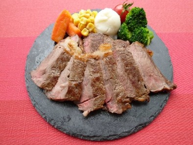 簡単な牛ステーキの焼き方の写真