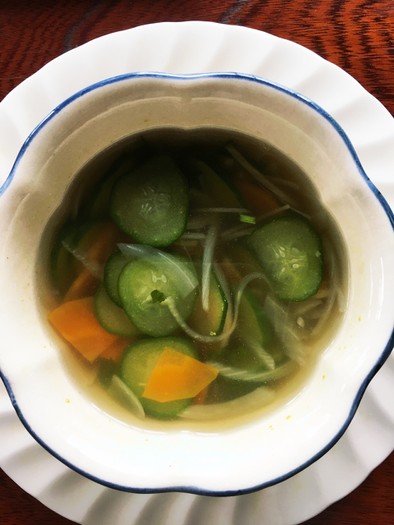 きゅうりスープの写真