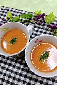 簡単ミキサーでセロリ・トマトの濃厚スープ