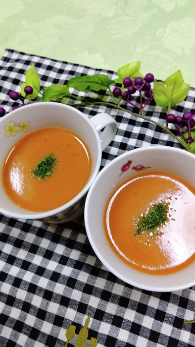簡単ミキサーでセロリ・トマトの濃厚スープの写真