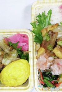 【夫婦弁当240】豚肉と油揚げの炒めたん