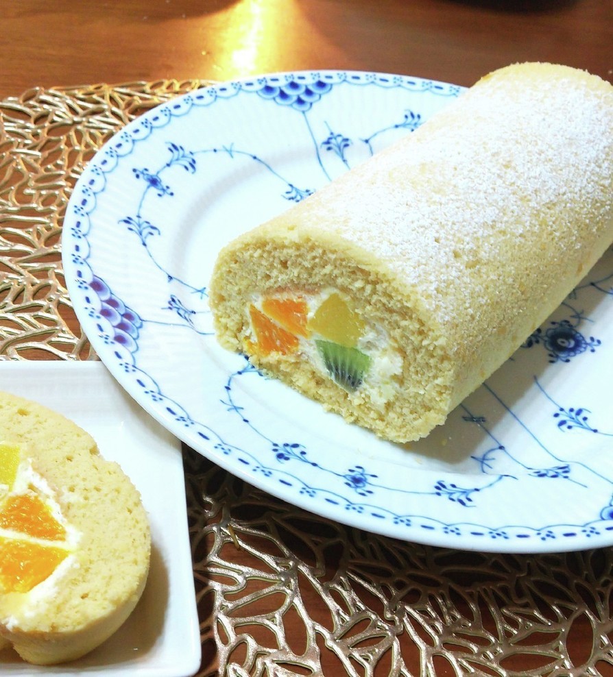 米粉のロールケーキ　グルテンフリーの画像