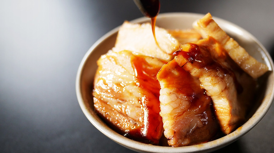 肉を茹でて絡めるだけ！「十勝帯広豚丼」の画像