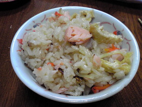 鮭の炊き込みご飯