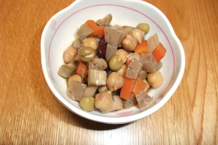 低カロリー だけど栄養満点 五目豆 レシピ 作り方 By 松本秀夫 クックパッド