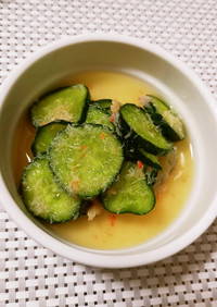 箸休めに♫蟹缶ときゅうりの酢の物