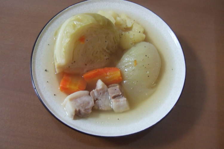 塩豚でポトフ レシピ 作り方 By かんぱり クックパッド 簡単おいしいみんなのレシピが367万品