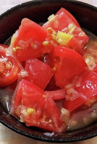 トマトのねぎ塩サラダ