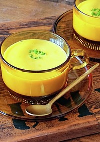 おうちカフェ★冷製かぼちゃスープ