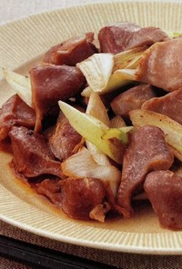 【覚書】砂肝と長ネギの炒め物