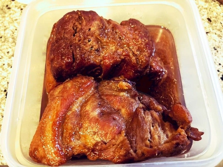 豚肩ブロック肉で簡単焼豚★煮豚の画像