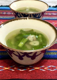 ニラの中華風スープ