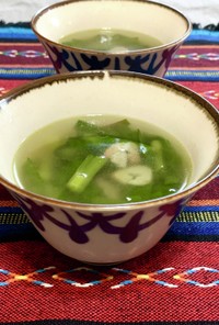 ニラの中華風スープ