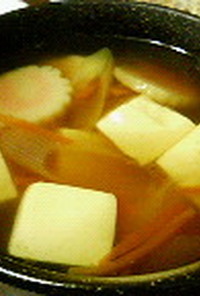 和風　豆腐のカレースープ