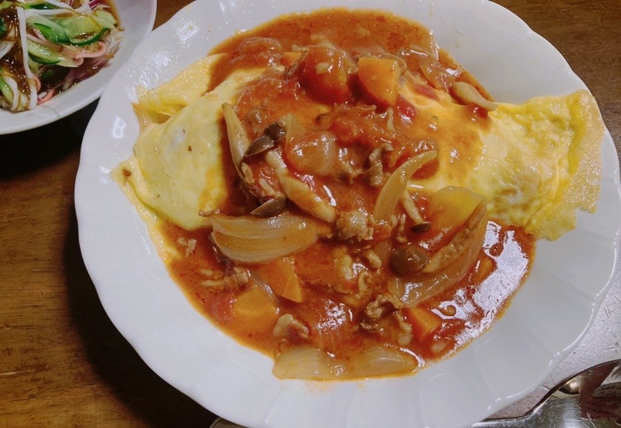 トマト缶でハヤシライスの画像