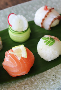 5種の手まり寿司