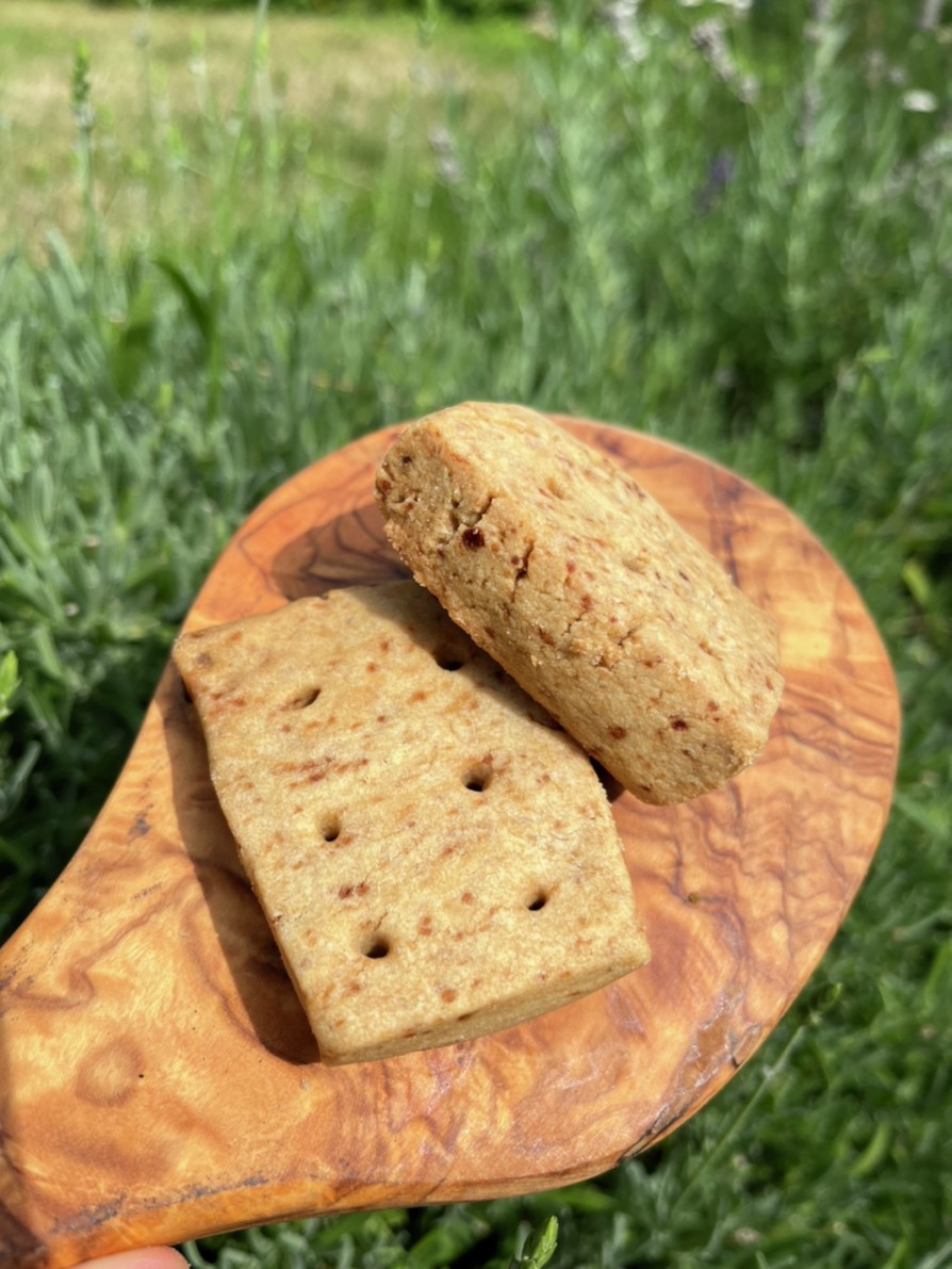 クランベリーオレンジのショートブレッドクッキーのレシピ