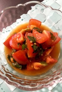 トマトと大葉の中華サラダ