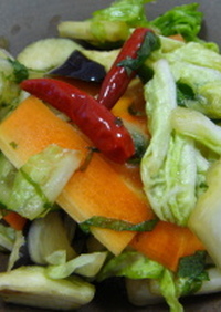 白菜と野菜のお漬物