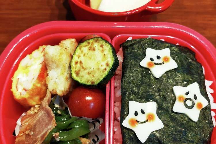 ゆるくキャラ弁 7月 簡単お星さま レシピ 作り方 By ナツメさん クックパッド 簡単おいしいみんなのレシピが377万品