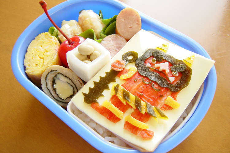 節分 赤鬼お弁当 キャラ弁 レシピ 作り方 By こひつじ母さん クックパッド