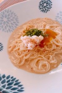 ずわい蟹と梅ジャムのカッペリーニ風素麺