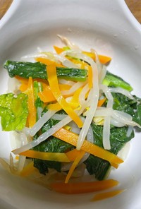 野菜のナムル(小松菜、人参、もやし)