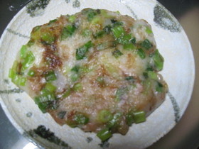 お餅のネギ焼き