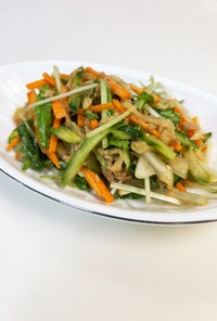 水菜と切り干し大根の中華風サラダ