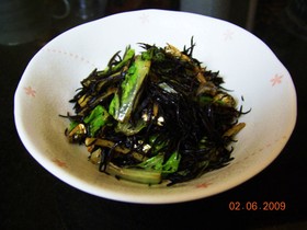 芽ひじきとレタスのすぐ出来お惣菜!