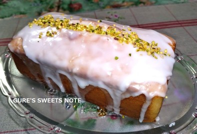 レモンのヨーグルトパウンドケーキの写真