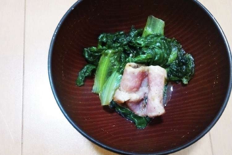 油菜とベーコンの塩炒め レシピ 作り方 By ようすいとたみお クックパッド 簡単おいしいみんなのレシピが378万品