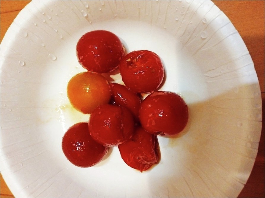 プチトマト。砂糖と醤油で浅漬けっぽく。の画像