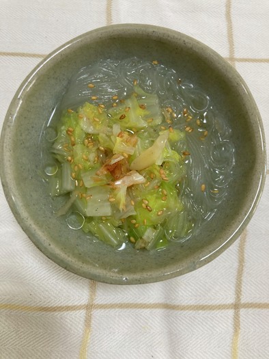 マカ入り干しえびと白菜の中華風スープの写真