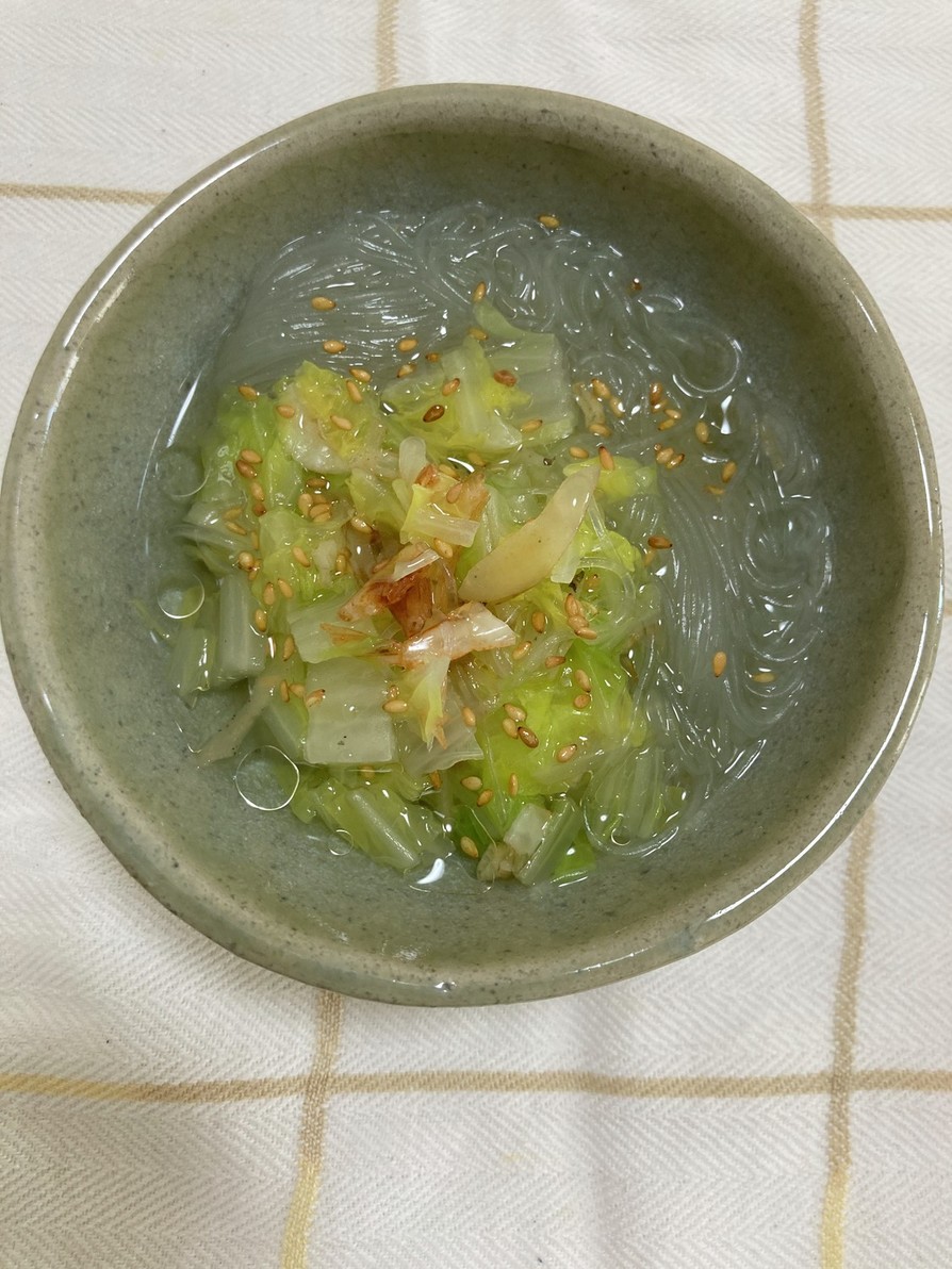 マカ入り干しえびと白菜の中華風スープの画像