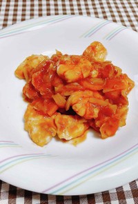 【低脂質】えびと鶏むね肉のトマト煮込み