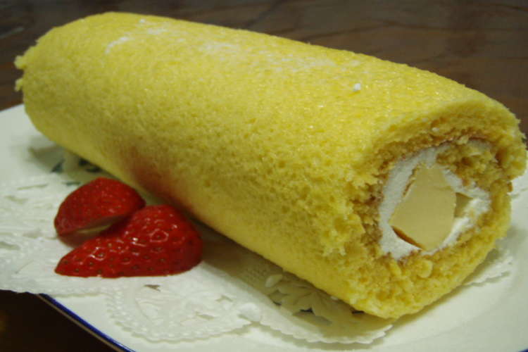 プリン巻いちゃった ロールケーキだよ レシピ 作り方 By まみむーにぃ クックパッド 簡単おいしいみんなのレシピが354万品