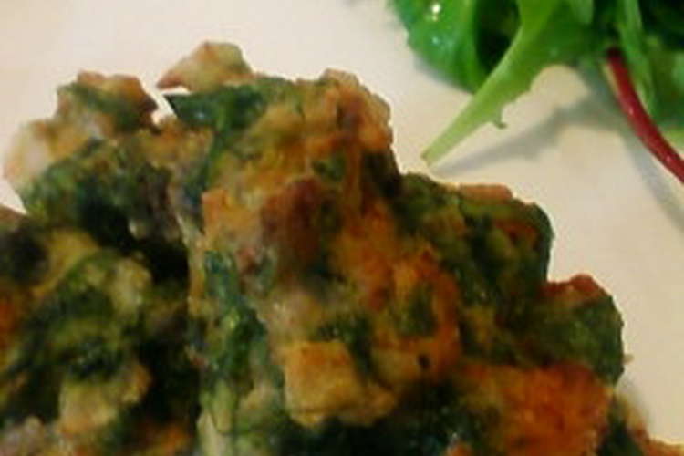 簡単 蓮根と海老とあおさの揚げ物 レシピ 作り方 By Ginne クックパッド 簡単おいしいみんなのレシピが360万品