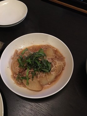 大根と明太子の炒め煮