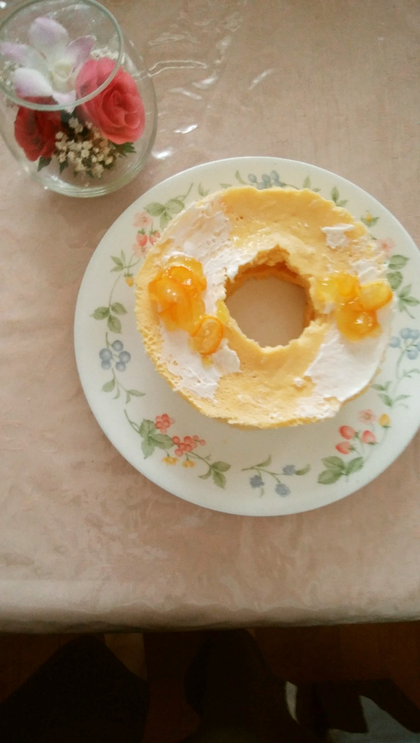 低カロリーなシフォンケーキのレシピの画像