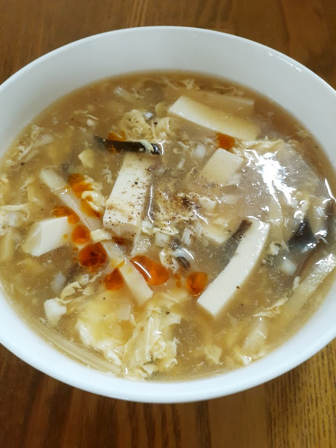 酸っぱ辛◎豆腐鶏ささみ酸辣スープ の画像