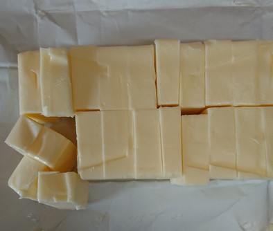 バターの切り方の写真