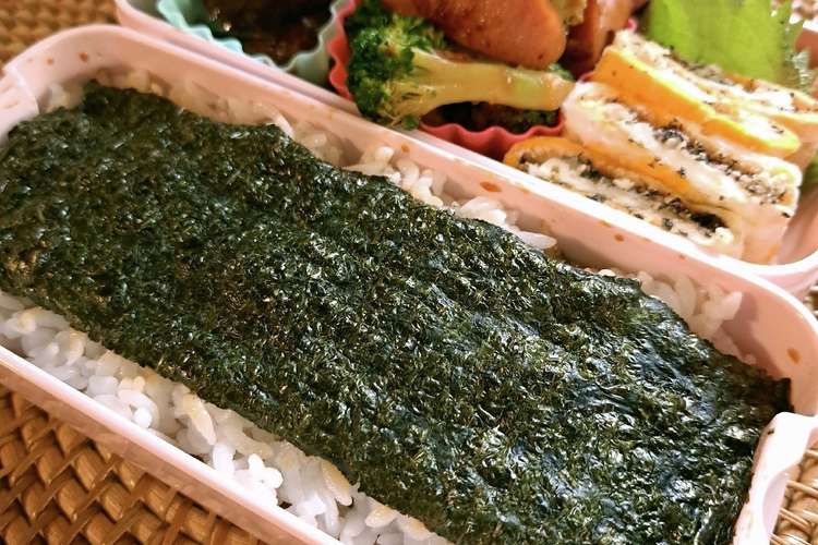 醤油染々 しらすおかかの二段のり弁 レシピ 作り方 By とのチャマ クックパッド 簡単おいしいみんなのレシピが375万品