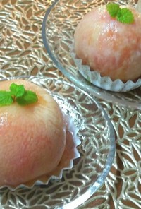 丸ごと桃のケーキ グルテンフリー