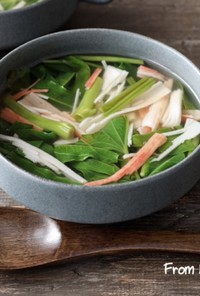 空芯菜の和風スープ