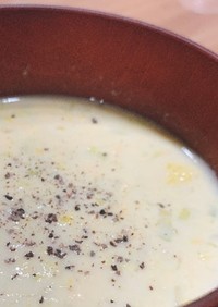 粟米湯風とうもろこしの冷製スープ