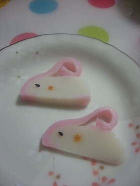 お弁当おかず★かまぼこで簡単うさぎ❤