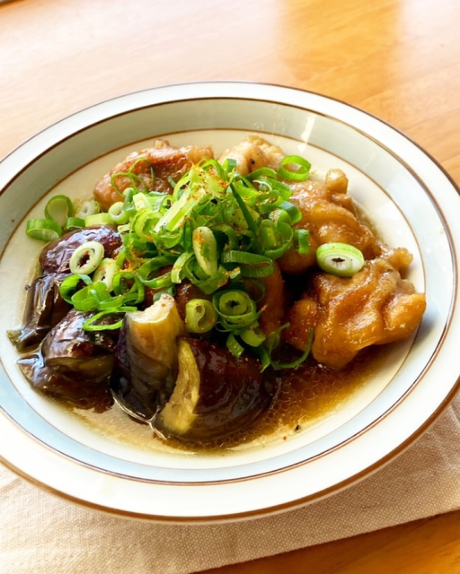 ＊優しいとろみ＊鶏もも肉と茄子の治部煮＊の画像