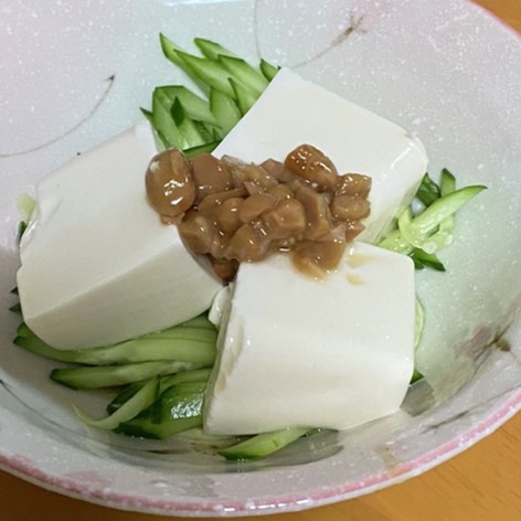 夏のサッパリ納豆豆腐